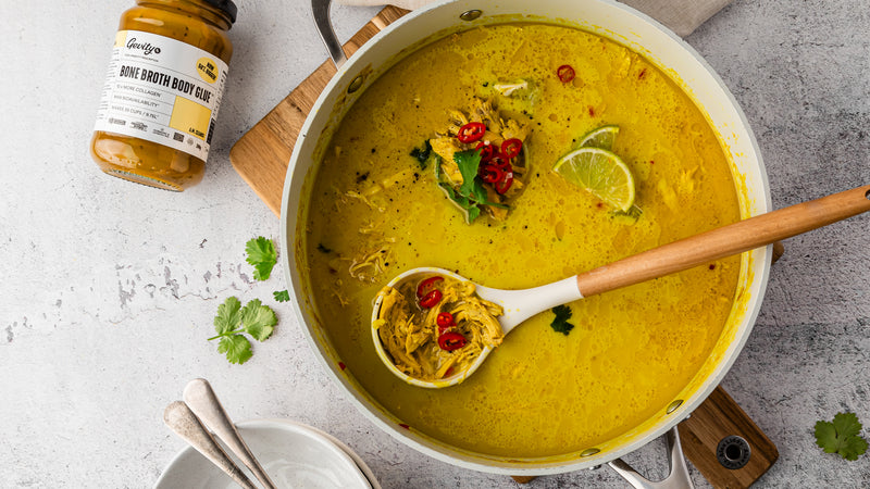 Flu Fighter Chicken & Turmeric Soup