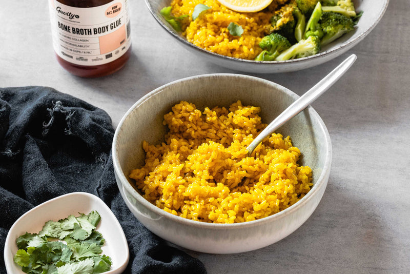 Turmeric Bone Broth Rice
