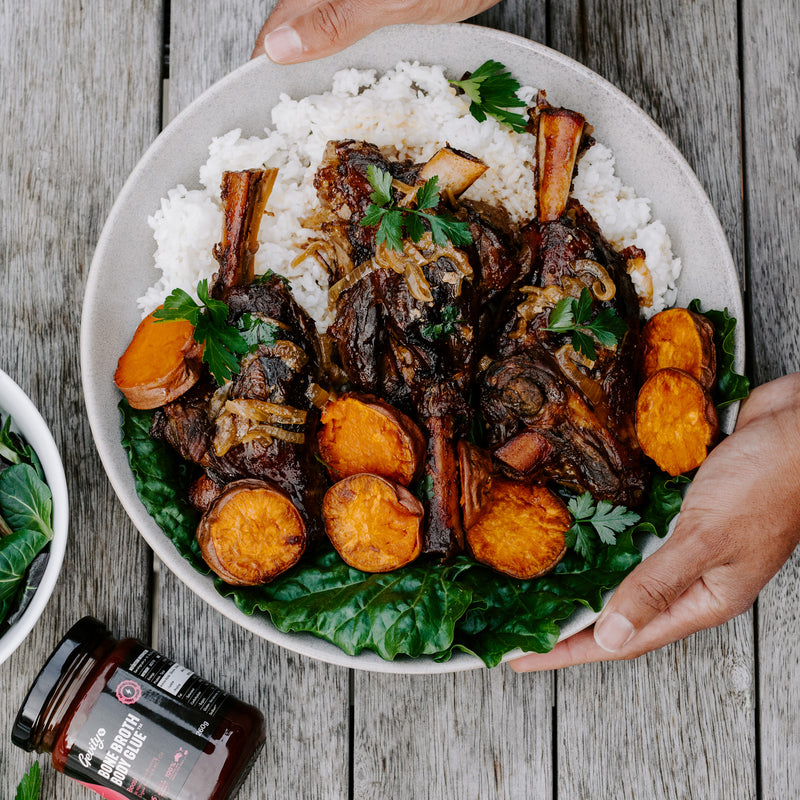 Slow Cooked Lamb Shanks