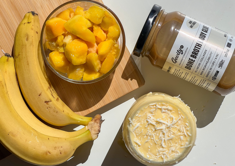 Natural Infused Mango Coconut Smoothie