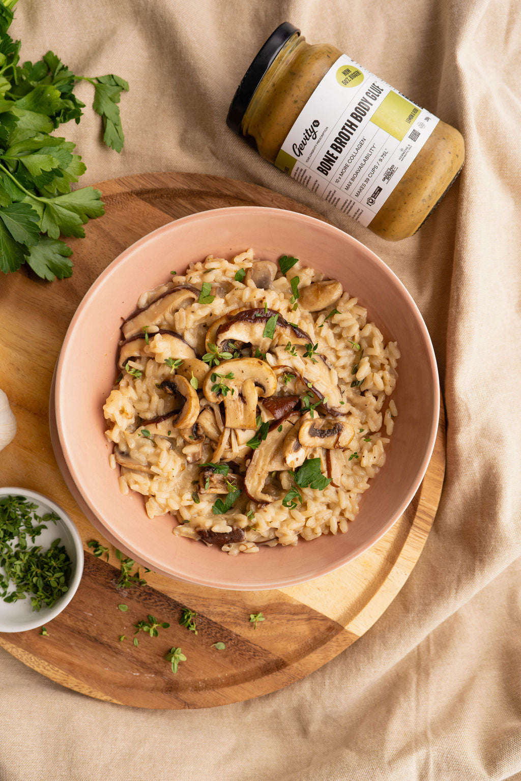 Mushroom Thyme Risotto Gevity Rx Australia