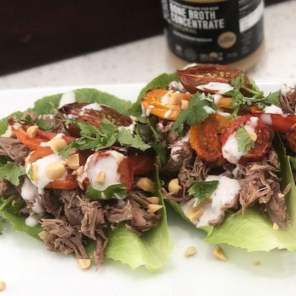 Slow Cooked Pulled Lamb Leaves