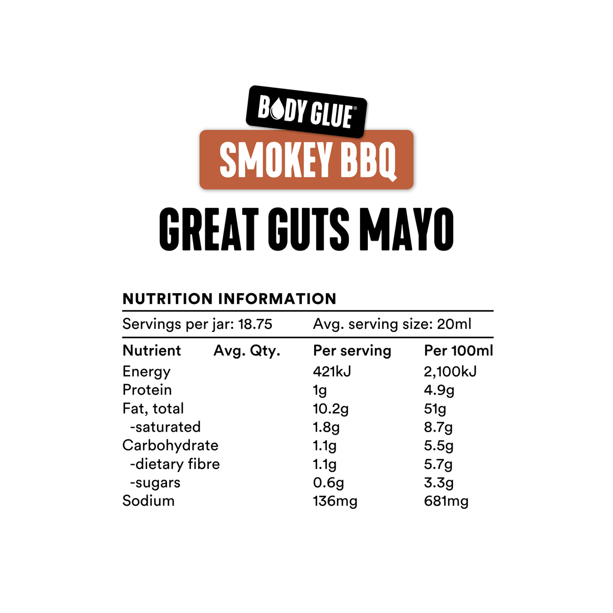 Great Guts Mayo - Smokey BBQ