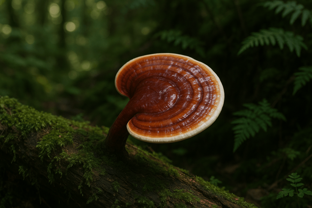 reishi mushroom in nature